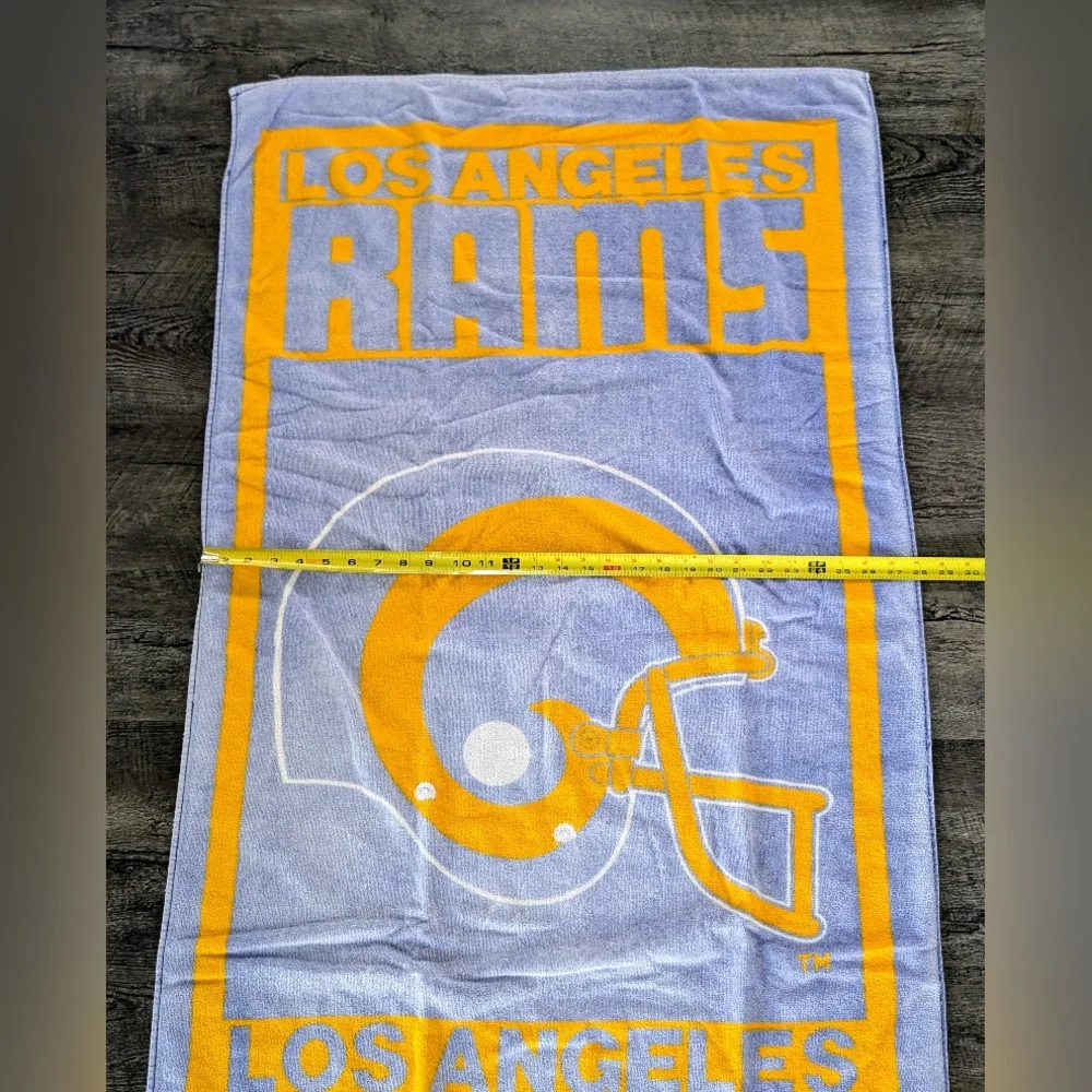 Los Angeles Rams Vintage Early 90s Officially Licensed Team NFL Beach Bath Towel